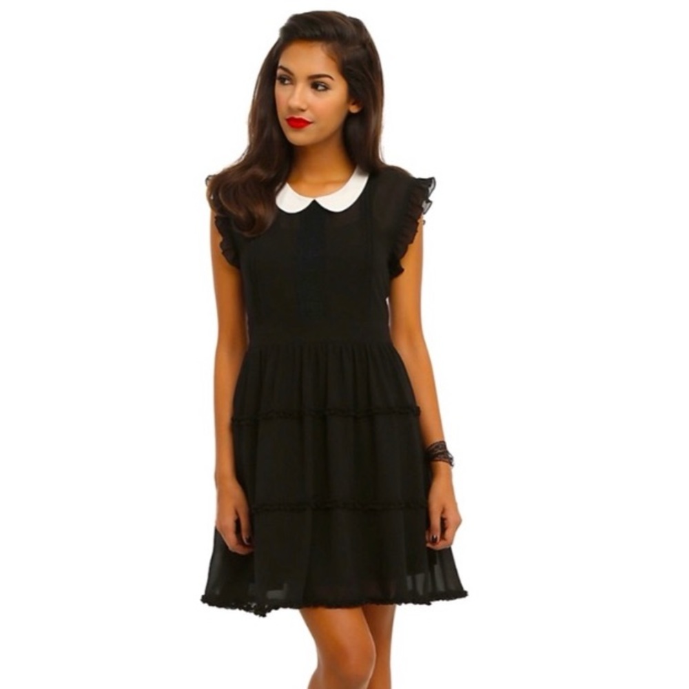 Hot Topic Chiffon Peter Pan Collar Dress